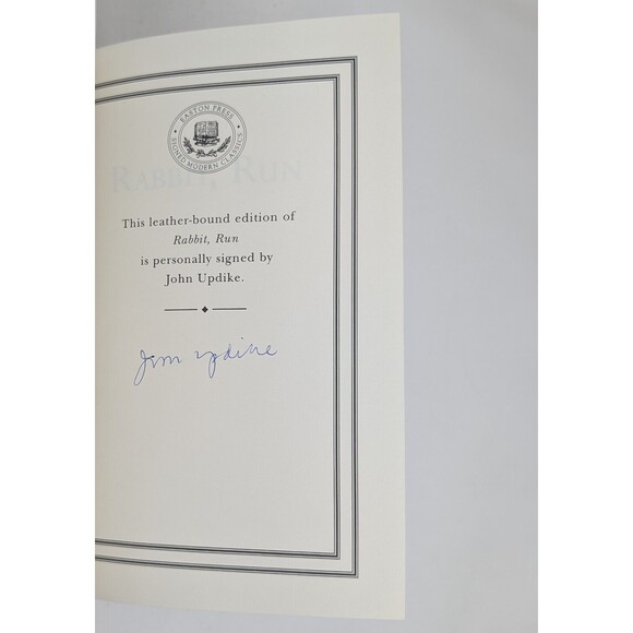 Rabbit, Run by John Updike Signed Edition Easton Press 1999 Leather Bound - Picture 7 of 11